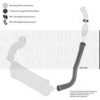 FORD 2C166C646AB Charger Intake Hose